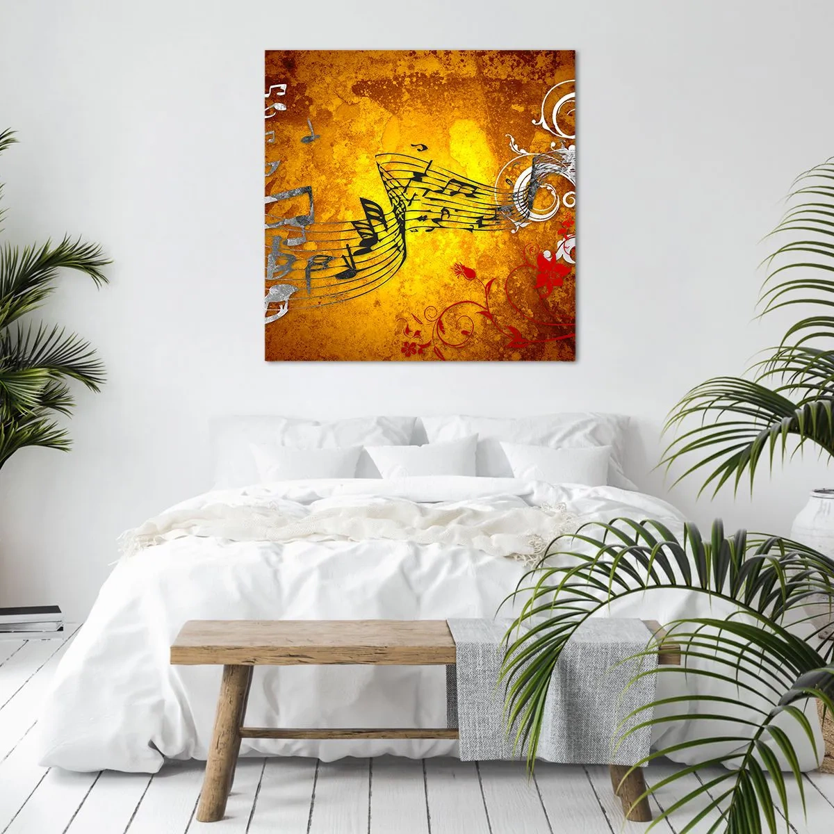 Tablou pe pânză - Lasă muzica să curgă - 50x50 cm