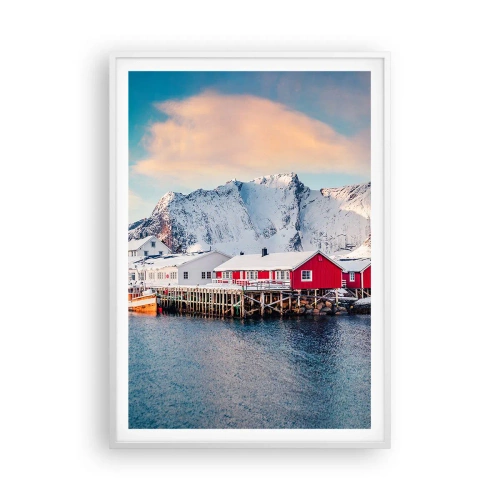 Poster în ramă albă - Retragerea nordică - 70x100 cm