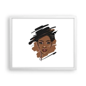 Poster în ramă albă - Dulce ca ciocolata - 50x40 cm