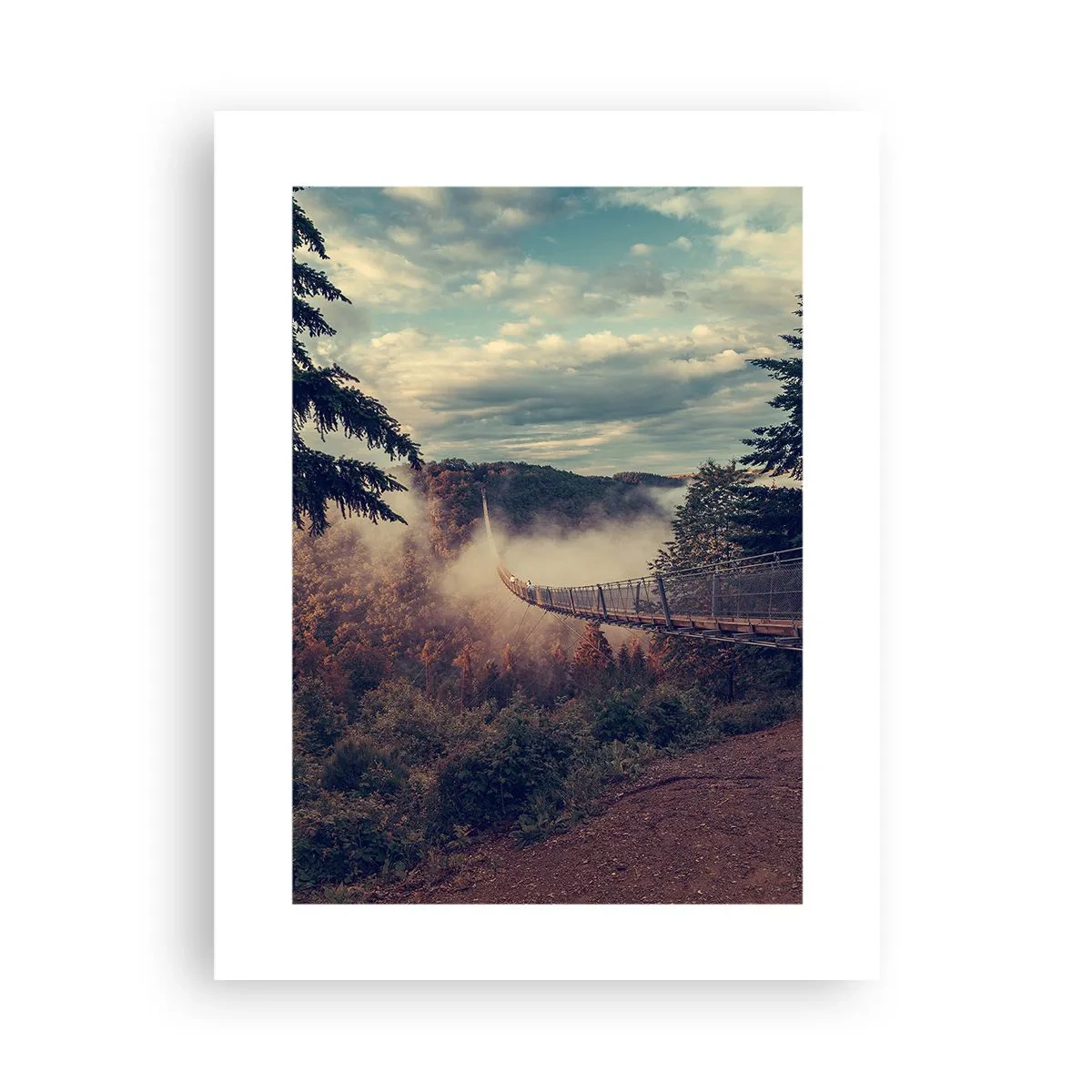 Poster - Deasupra pădurii de toamnă - 30x40 cm