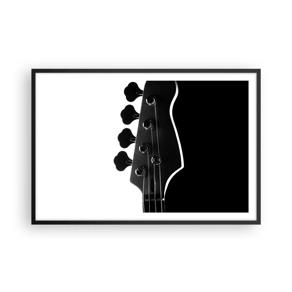 Poster în ramă neagră - Tăcere de rock  - 91x61 cm