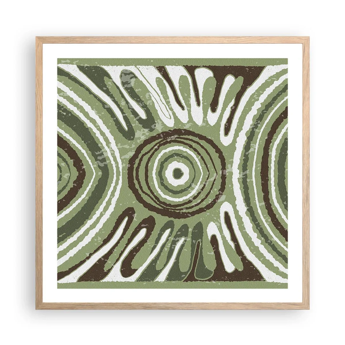 Poster în ramă de stejar deschis - Explozie de emoții - 60x60 cm