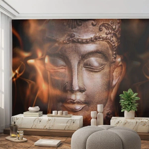 Tapet Autoadeziv Deluxe Sticker - Există doar aici și acum - Buddha, Religie, Asia - 350x256 cm