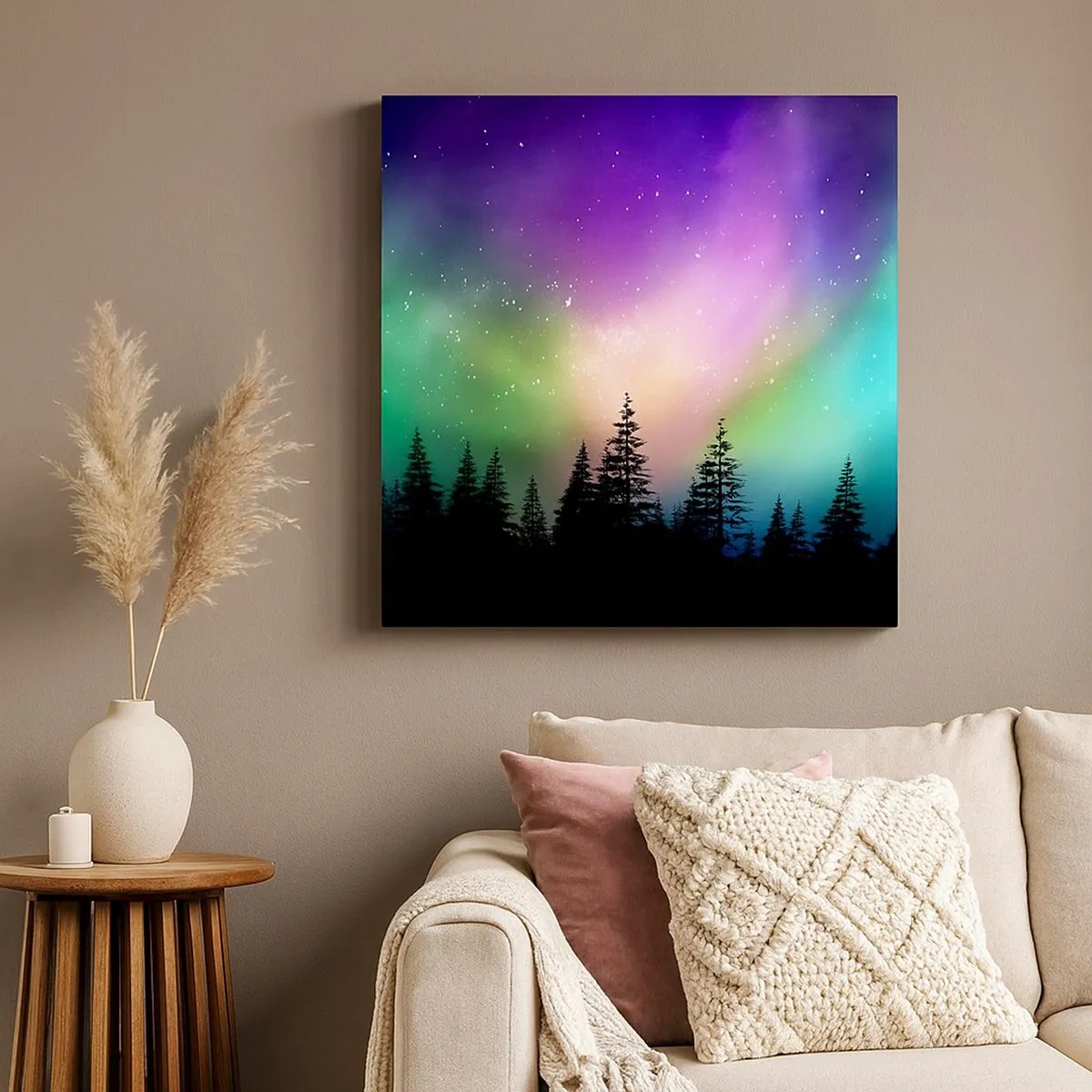 Tablou pe pânză - Magie albă - 30x30 cm