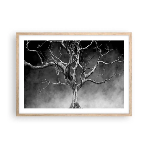 Poster în ramă de stejar deschis - Primare și sacre - 70x50 cm