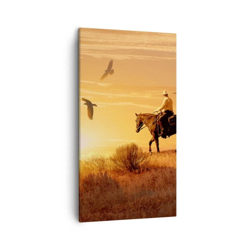 Tablou pe pânză - Singur peste prerie - 45x80 cm