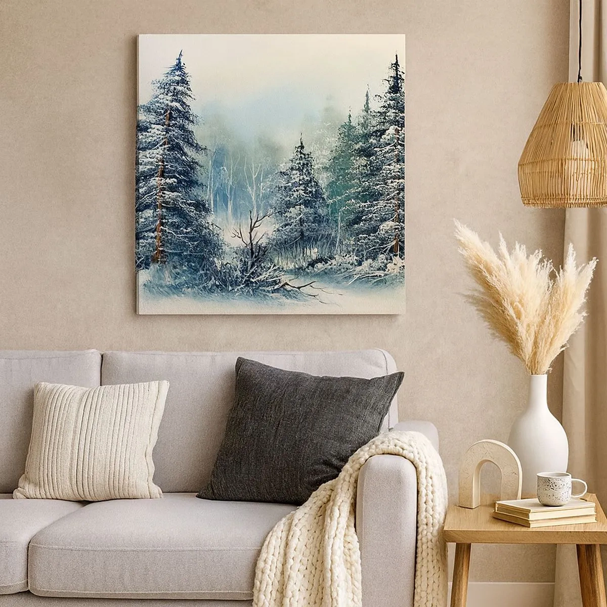 Tablou pe pânză - Gata pentru Crăciun - 30x30 cm