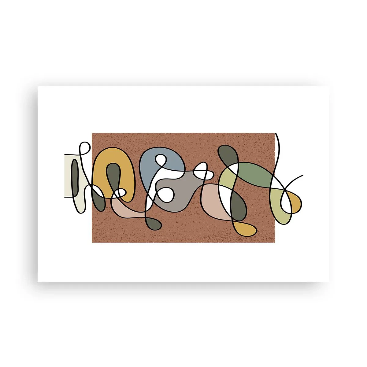 Poster - Abstracția care merită un zâmbet - 91x61 cm