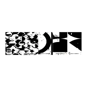 Mostră tapet autocolant Deluxe Sticker - Albul e alb și negrul e negru - Abstracția, Bucată, Grafică - 100x30 cm