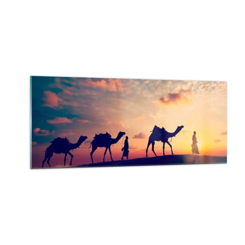 Tablou pe sticlă - Spiritul misterios al Orientului - 100x40 cm