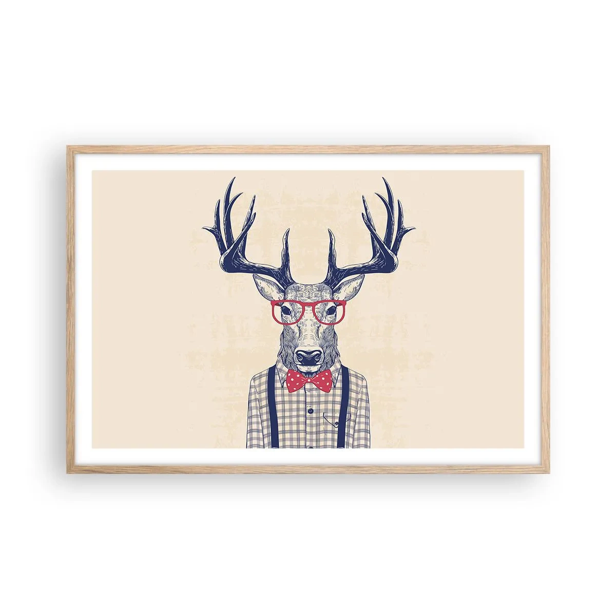 Poster în ramă de stejar deschis - O extravaganță jucăușă - 91x61 cm