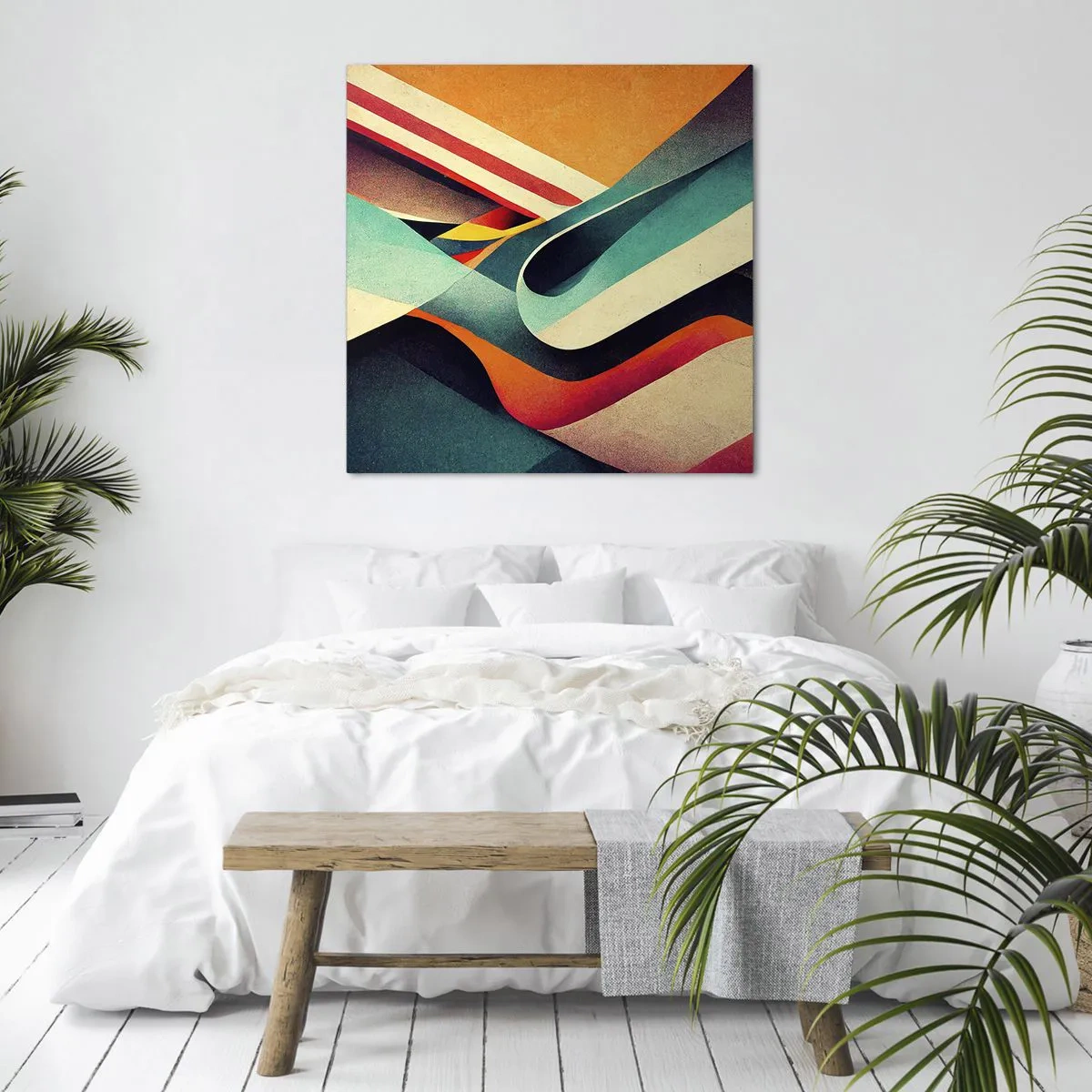 Tablou pe pânză - Compoziție intensă - 60x60 cm