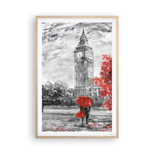 Poster în ramă de stejar deschis - O zi excitantă - 61x91 cm