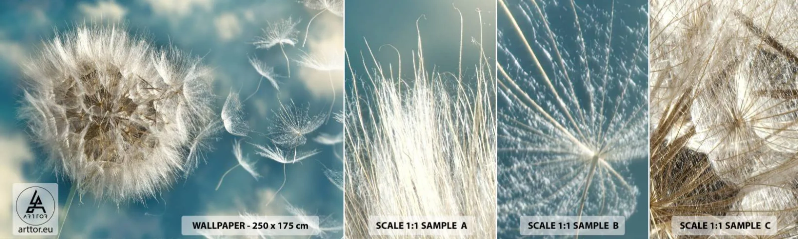 Mostră tapet autocolant Deluxe Sticker - Respirația unui înger - Natură, vara indiana, Bucată - 100x30 cm