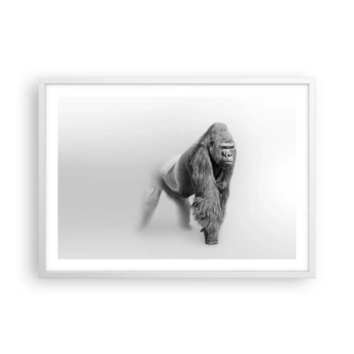 Poster în ramă albă - Încrezător în puterea lui - 70x50 cm