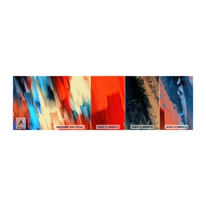 Mostră de Tapet Standard Eco - O cascadă de culori - Abstracția, Bucată, Model modern - 100x30 cm