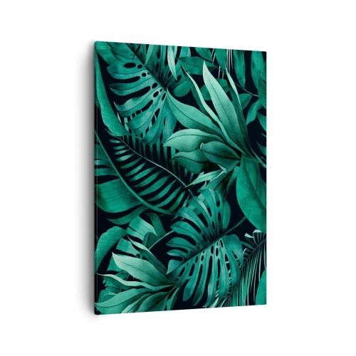 Tablou pe pânză - Profunzimea verdelui tropical - 50x70 cm