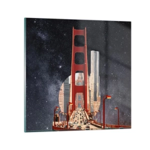 Tablou pe sticlă - Întotdeauna în centru - 40x40 cm