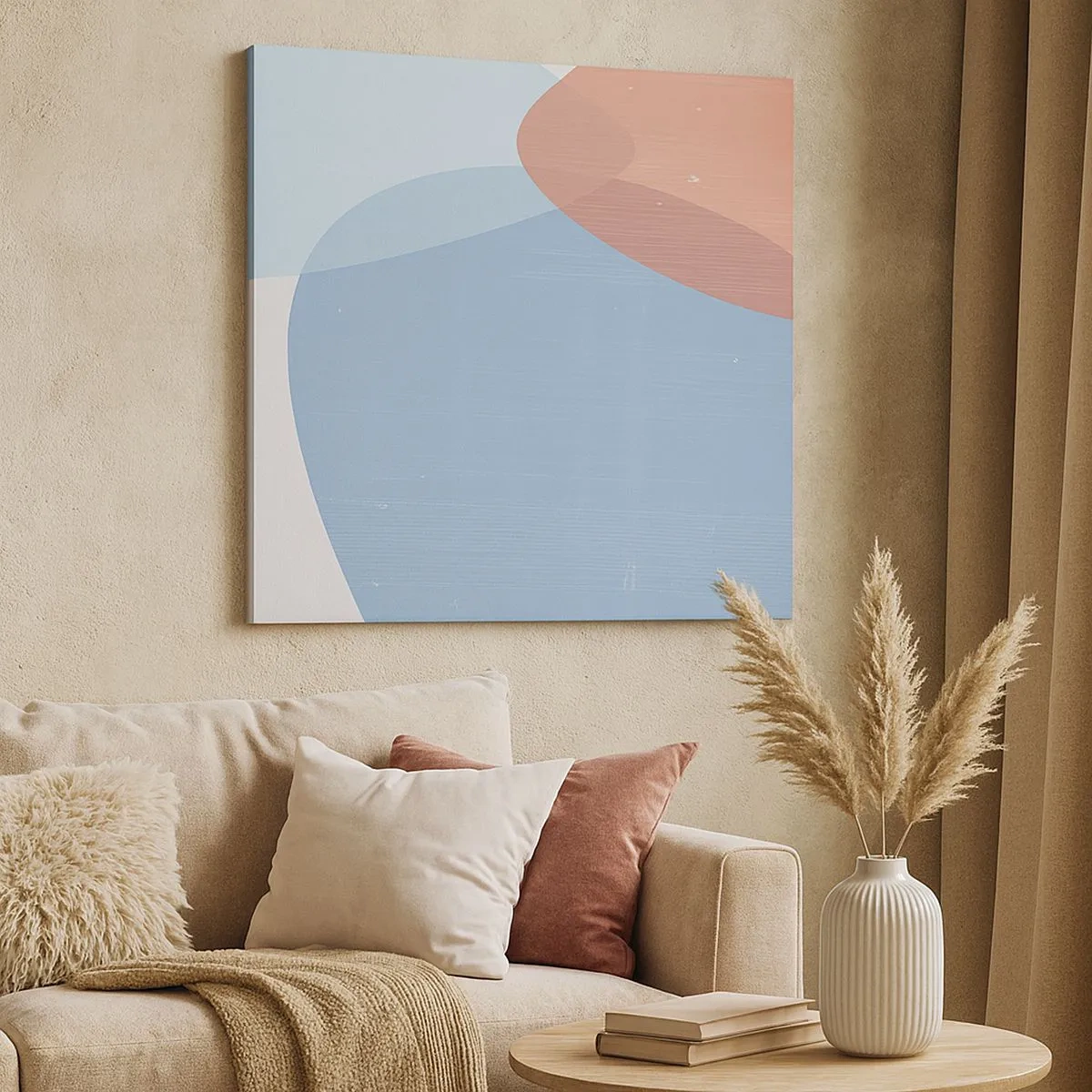 Tablou pe pânză - Relații pastelate - 30x30 cm