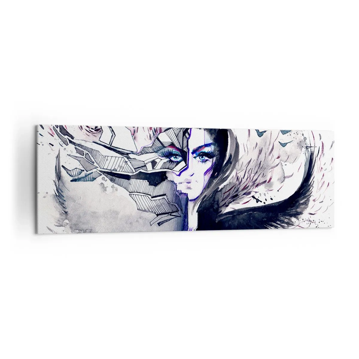 Tablou pe pânză - Demonică și frumoasă - 160x50 cm