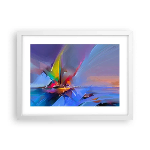 Poster în ramă albă - Iute ca o pasăre - 40x30 cm