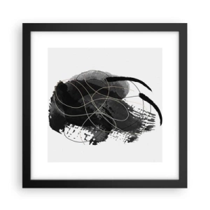 Poster în ramă neagră - Provenit din negru - 30x30 cm