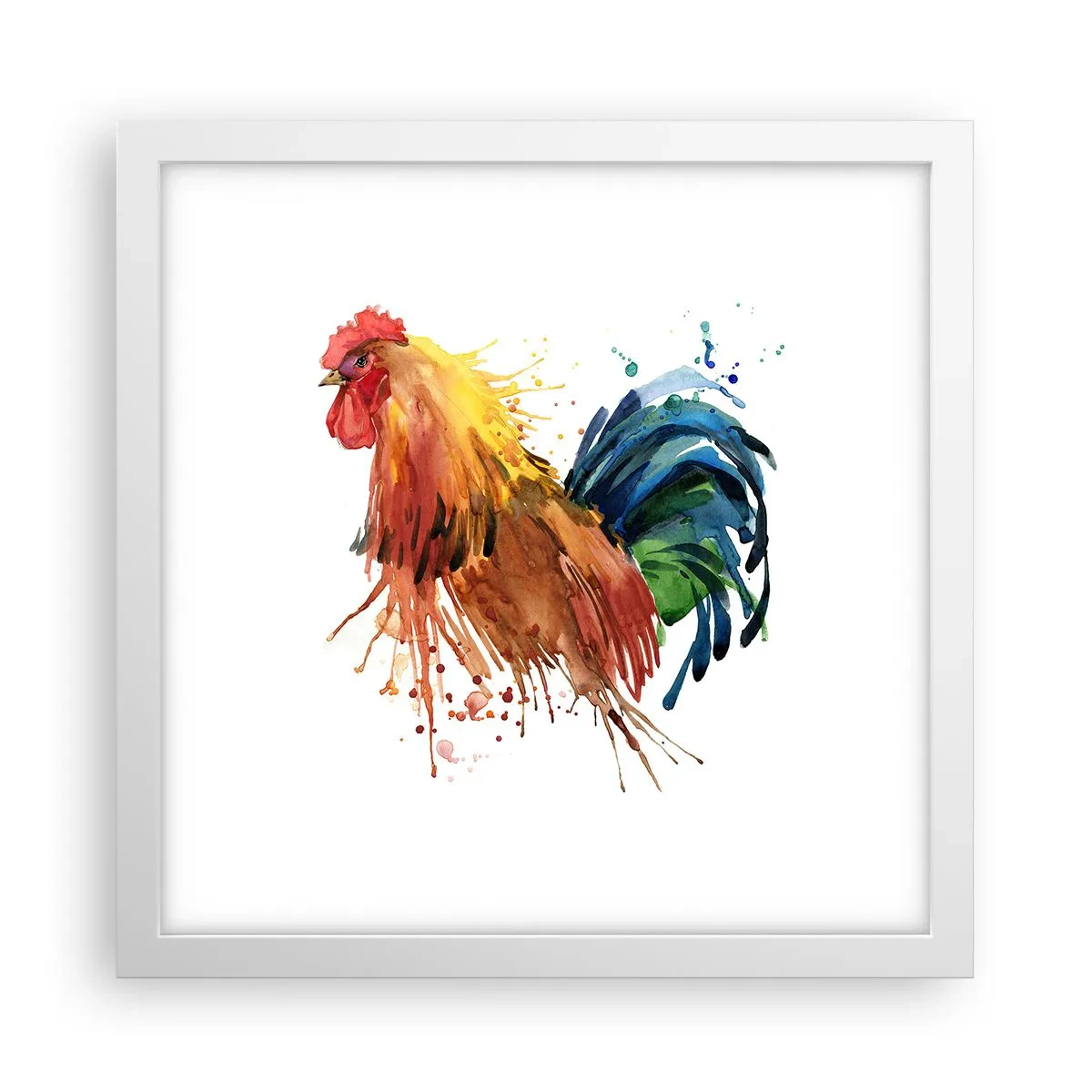 Poster în ramă albă - Haina regală, mândria regală - 30x30 cm