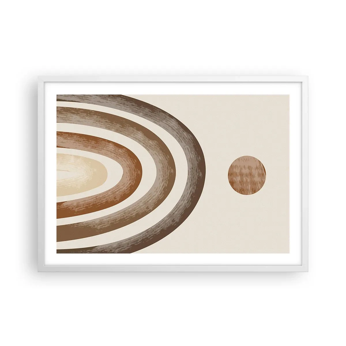 Poster în ramă albă - Într-o galaxie îndepărtată - 70x50 cm