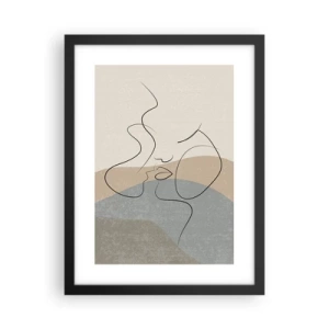 Poster în ramă neagră - Ca o atingere de pensulă - 30x40 cm