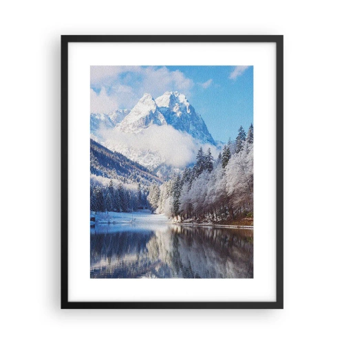 Poster în ramă neagră - Veghe de zăpadă - 40x50 cm