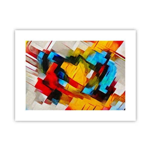 Poster - Sandviș multicolor - 40x30 cm