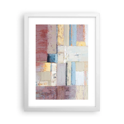 Poster în ramă albă - Liniștea geometriei - 30x40 cm