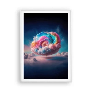 Poster în ramă albă - Visul unui parc de distracții - 70x100 cm