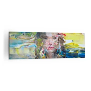 Tablou pe pânză - În spatele cortinei de aer - 160x50 cm