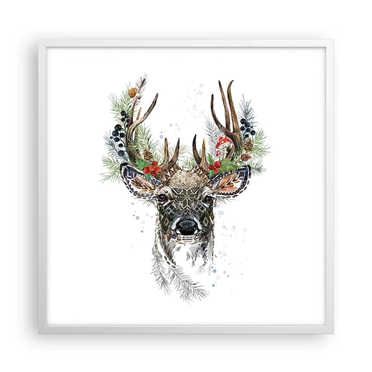 Poster în ramă albă - În ținută festivă - 60x60 cm