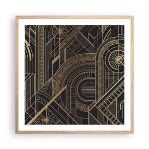 Poster în ramă de stejar deschis - Concepte, idei, planuri - 60x60 cm