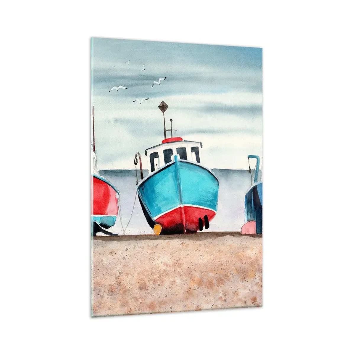 Tablou pe sticlă - Gata pentru pescuit - 80x120 cm