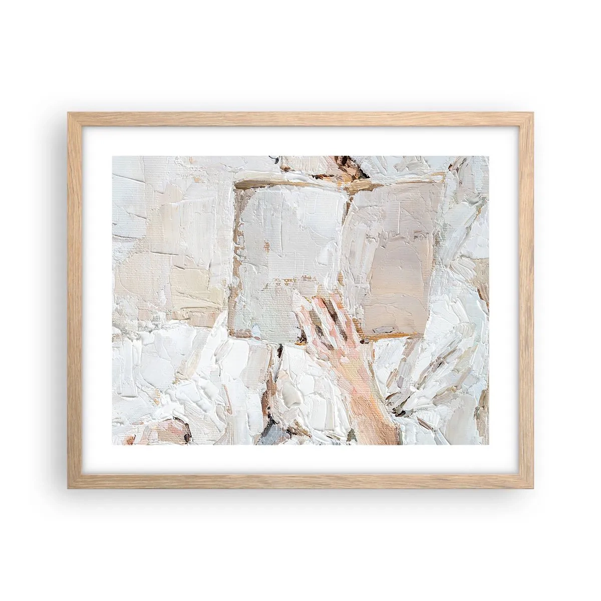 Poster în ramă de stejar deschis - Într-o altă lume - 50x40 cm