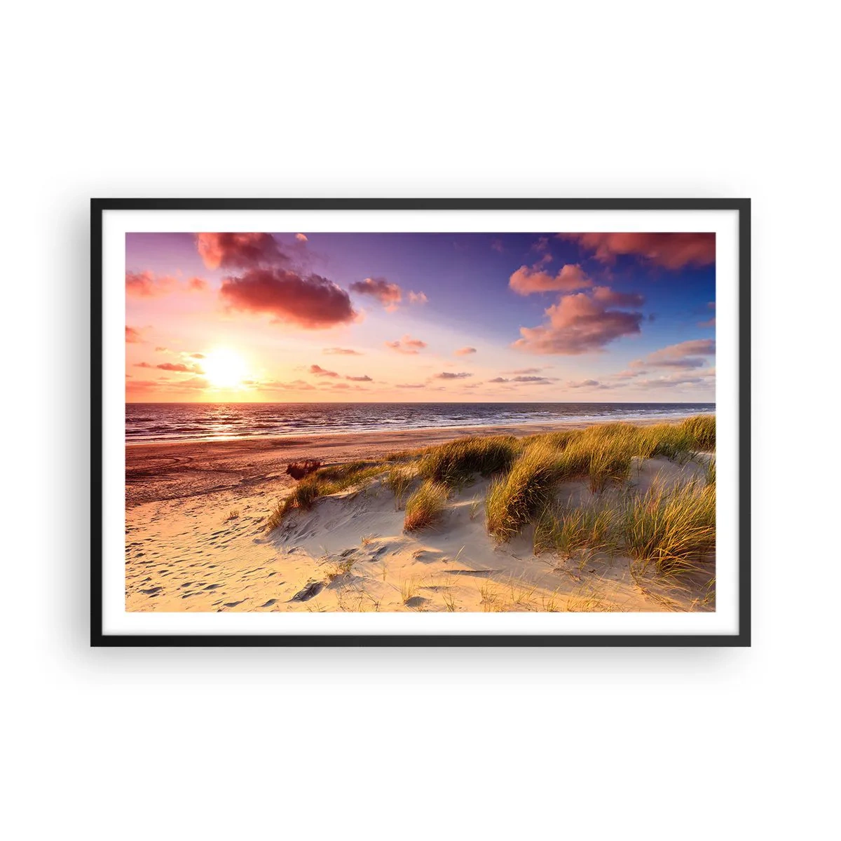 Poster în ramă neagră - Deja aerul de vară miroase - 91x61 cm
