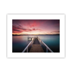 Poster - Flacăra blândă a serii - 40x30 cm