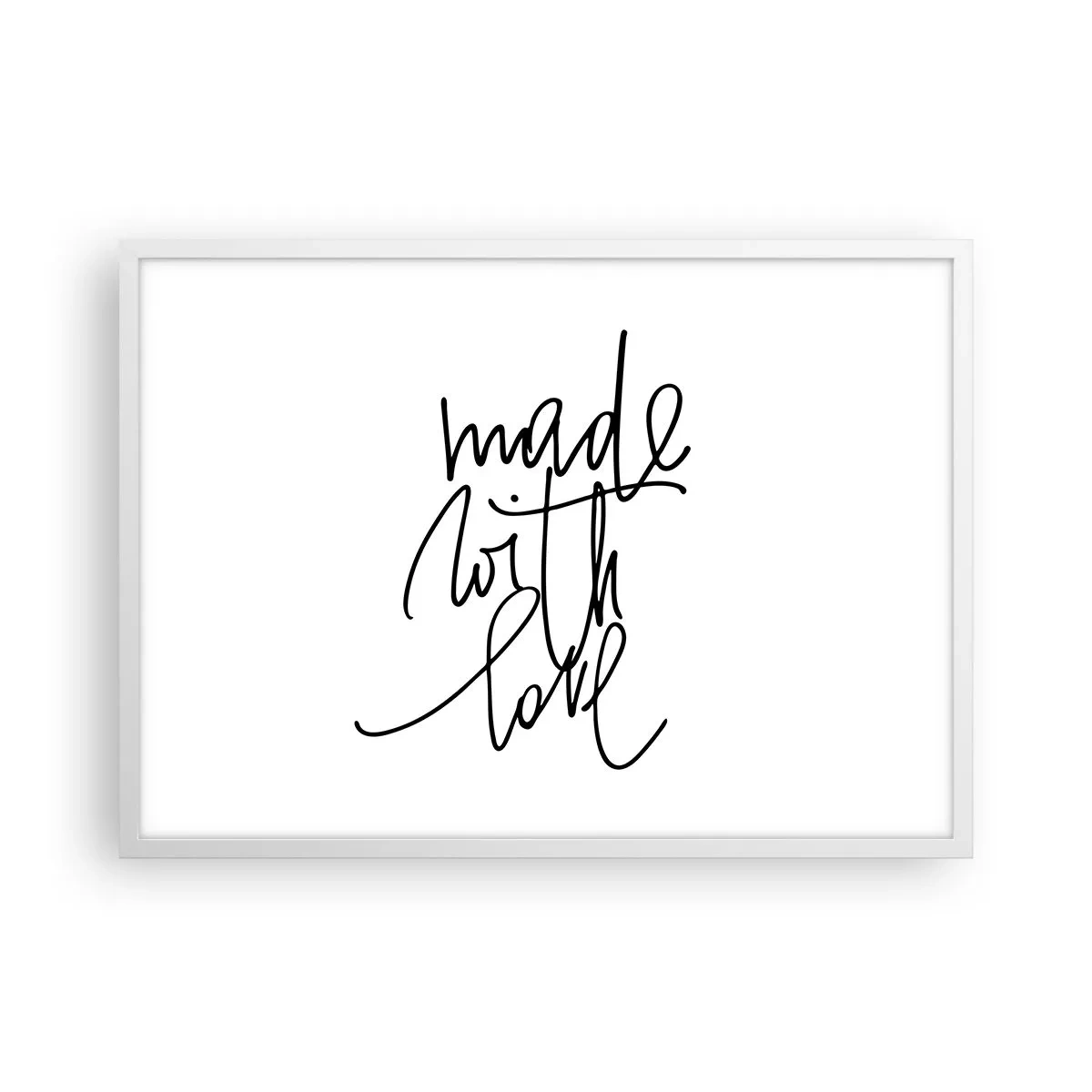 Poster în ramă albă - Cel mai bun brand - 70x50 cm