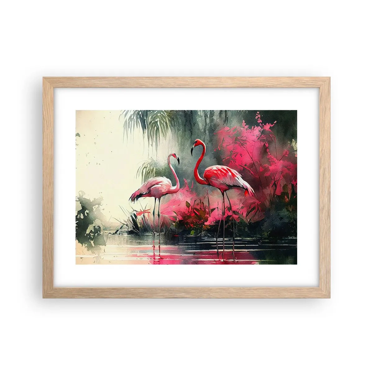 Poster în ramă de stejar deschis - O lecție de farmec natural - 40x30 cm