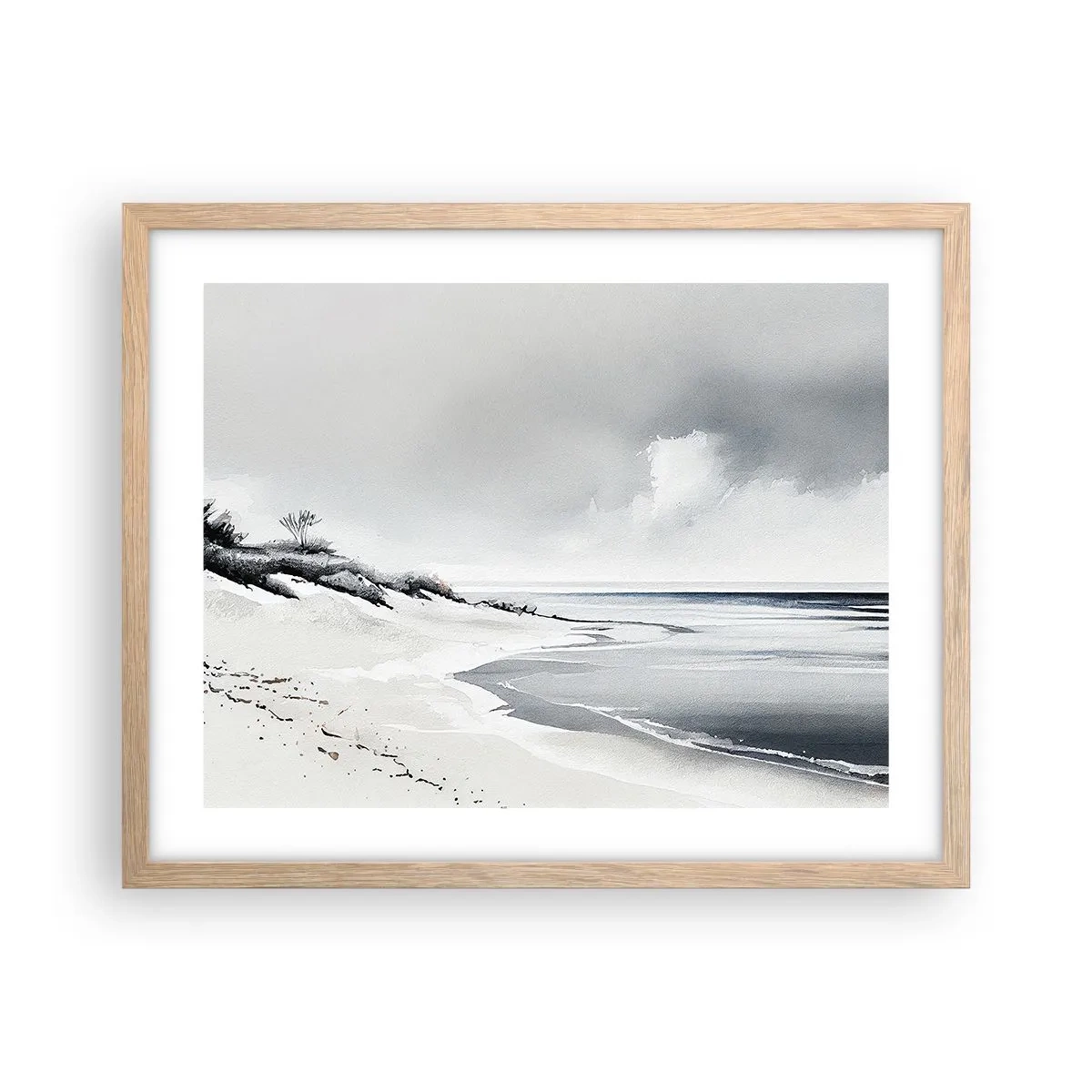 Poster în ramă de stejar deschis - Întotdeauna împreună - 50x40 cm