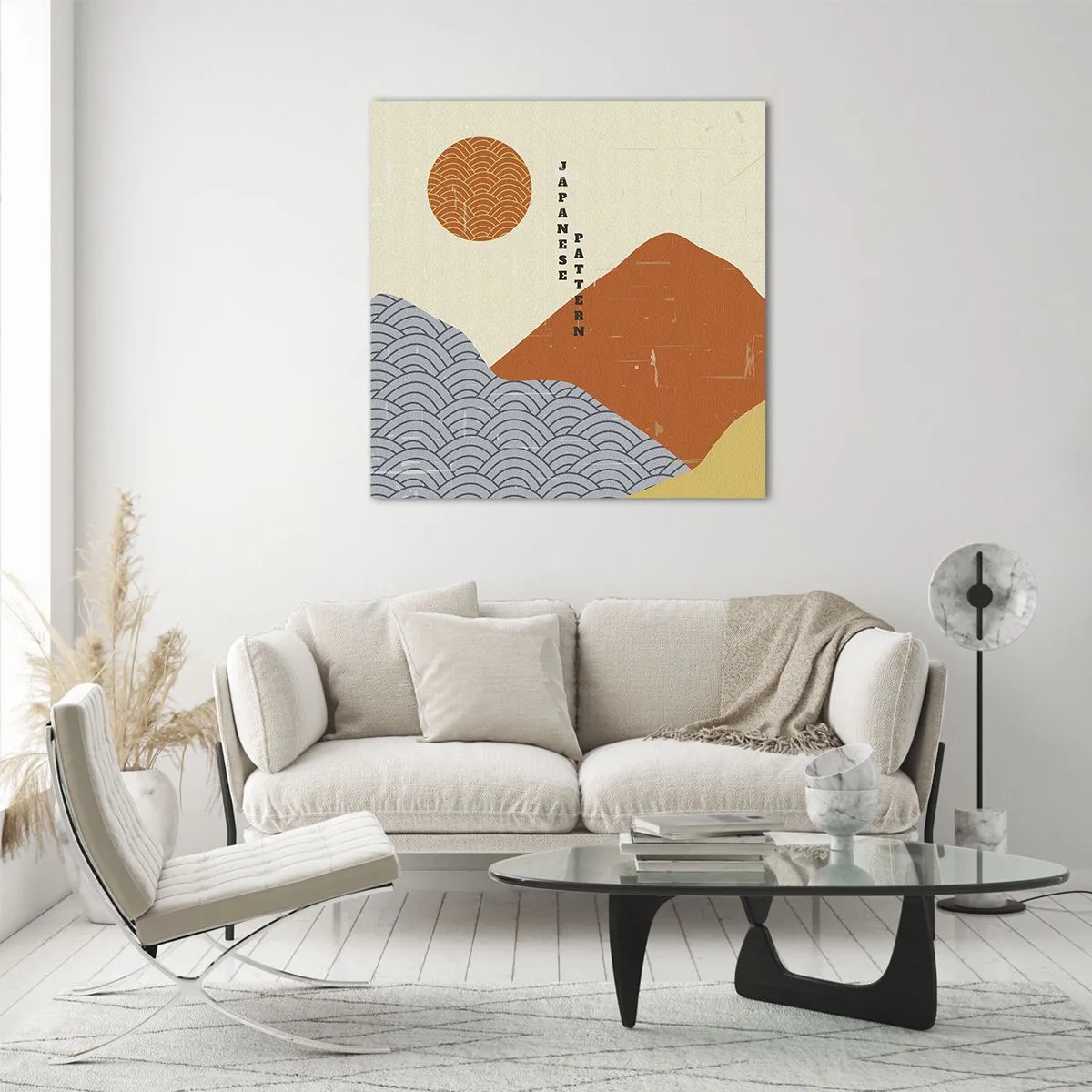 Tablou pe sticlă - În stil japonez - 30x30 cm