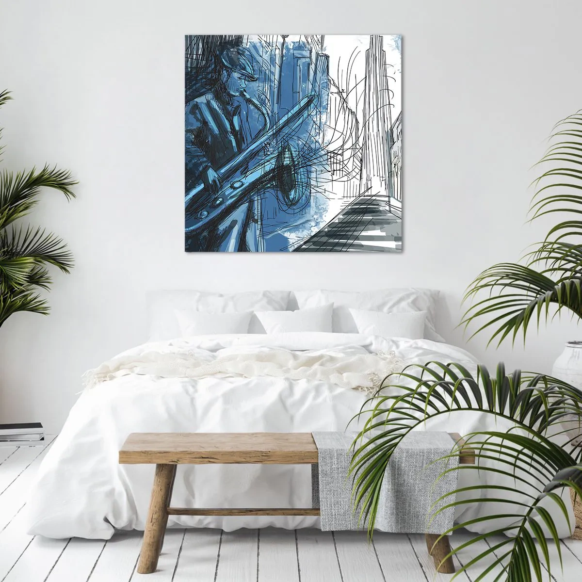 Tablou pe pânză - Rapsodie urbană - 40x40 cm