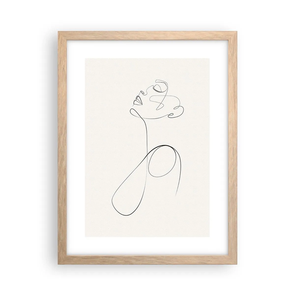 Poster în ramă de stejar deschis - Încâlcită în vise - 30x40 cm