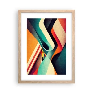 Poster în ramă de stejar deschis - Compoziție intensă - 30x40 cm