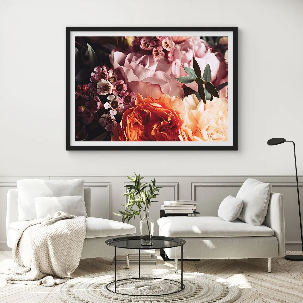 Poster în ramă neagră - Înghesuite în frumusețe - 70x50 cm
