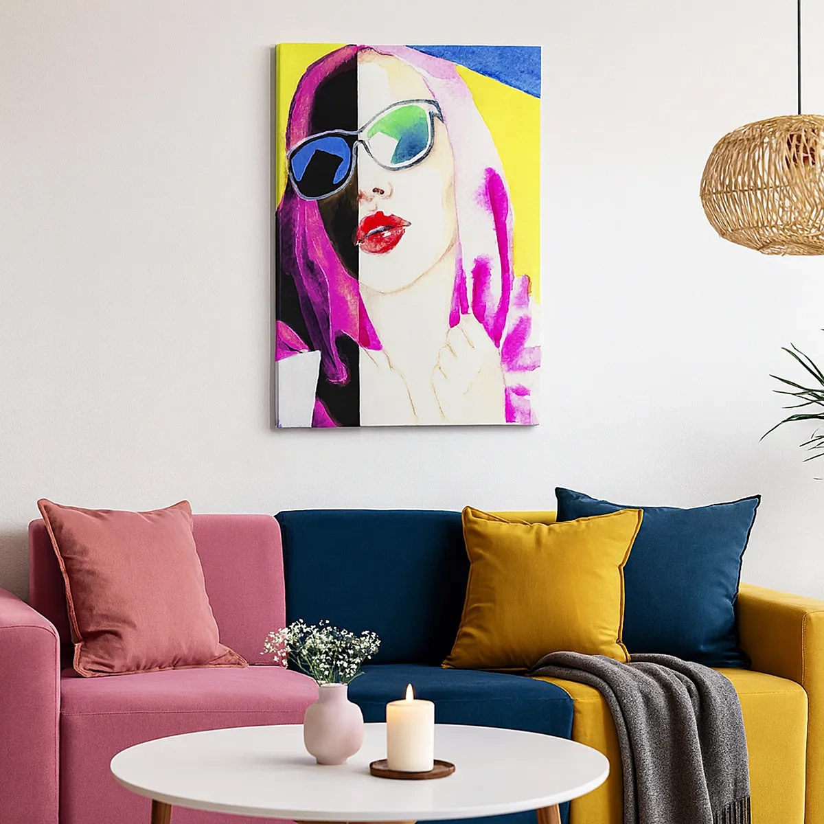 Tablou pe pânză - Nu sunt albă și nu sunt neagră - 50x70 cm