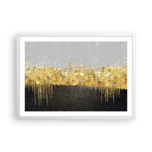 Poster în ramă albă - Înăuntru și în sus - 70x50 cm